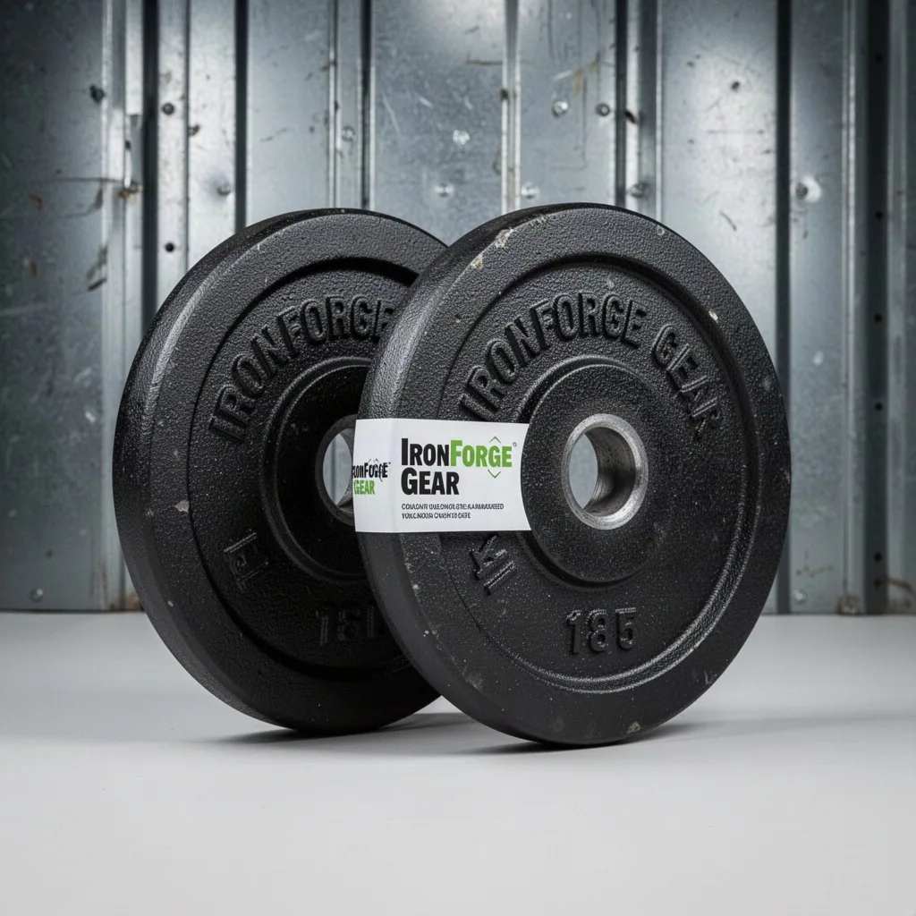 IronForge Gear Cast Iron Weight Plate Pair